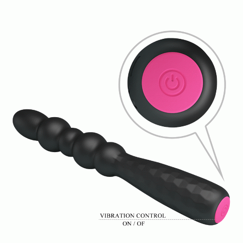 Вібратор анальний шароподібний чорного кольору Lybaile MR PLAY Bendable Vibrating Anal Plug - 7