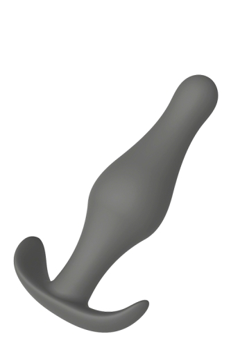 Анальний плаг сірий з Т-подібною ручкою PLUG WITH T-HANDLE - 3