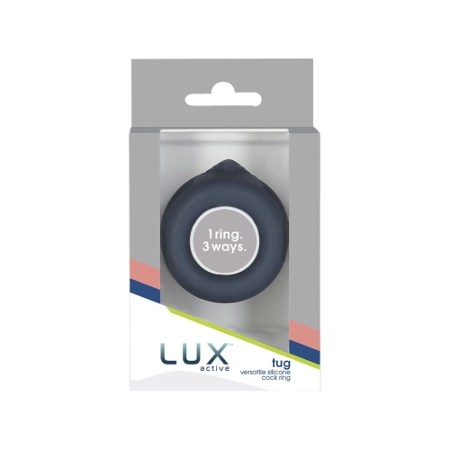 Подвійне ерекційне кільце LUX Active tug Versatile Silicone Cock Ring - 8
