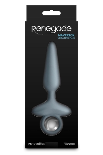 Анальный вибратор конической формы голубой NS Novelties Renegade 150 мм - 4