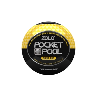 Мастурбатор яйцо желтого цвета Zolo Pоcket pool Susie cue