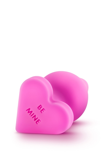 Анальний плаг силіконовий рожевий PLAY WITH ME CANDY HEART BE MINE - 3