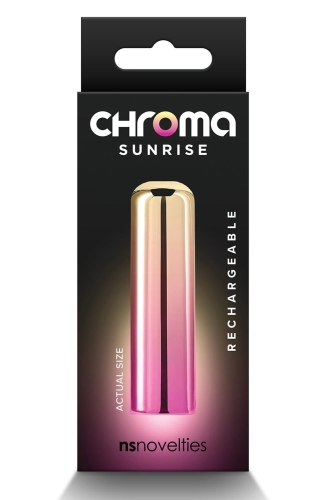 Віброкуль для стимуляції клітора рожево золотистий NS Novelties Chroma розмір S - 4