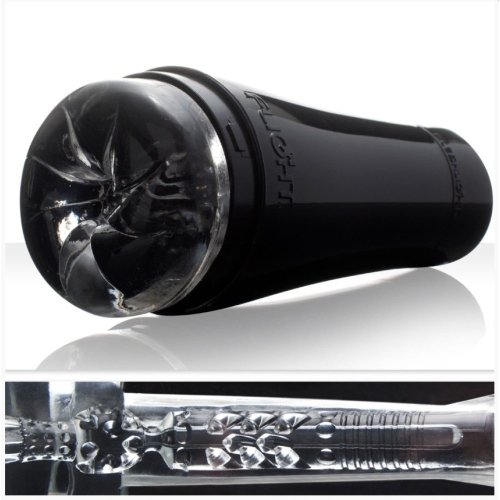 Мастурбатор в колбе анус из киберкожи прозрачного цвета Fleshlight Pilot - 1