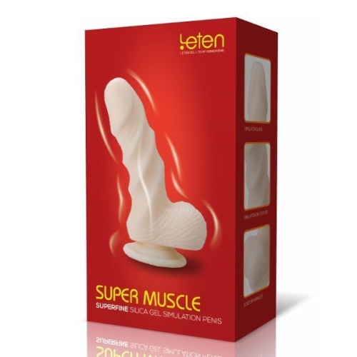 Фалоімітатор Leten Super Muscle Medium (16 см) - 2