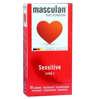 Презервативы ультратонкие розовые Masculan Sensitive 10 штук