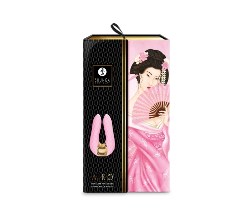 Вібромасажер кліторальний рожевого кольору Shunga Aiko - 7