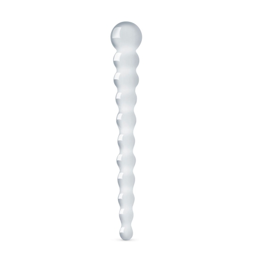 Скляний дилдо у вигляді намистин Gildo Glass Dildo - 1