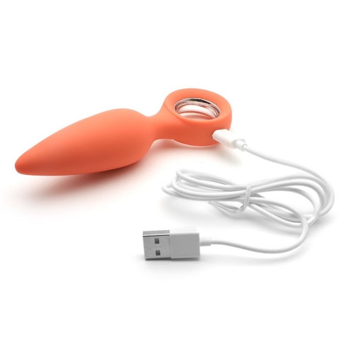 Анальная вибропробка KissToy Orville Orange - 8