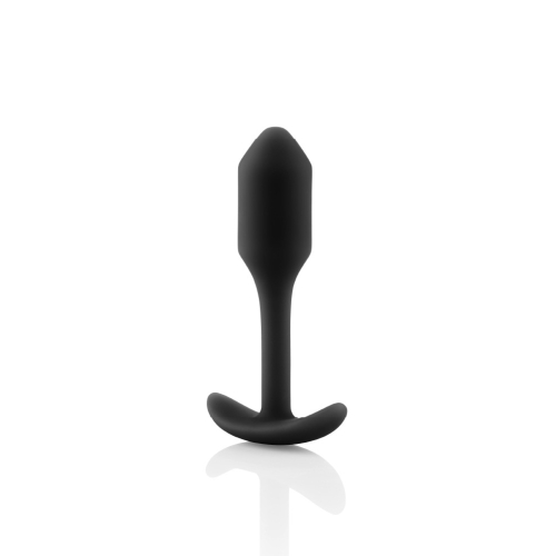 Анальна пробка із зміщеним центром ваги B-vibe 8.6 х 2.2 см чорна - 4