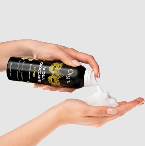 Шипучая увлажняющая пенка для массажа с ароматом Моной из Таити Orgie Acqua Crocante 150 мл - 4