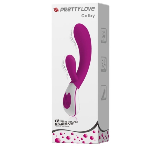 Вибратор-кролик со стимулятором клитора Pretty Love Colby - 10