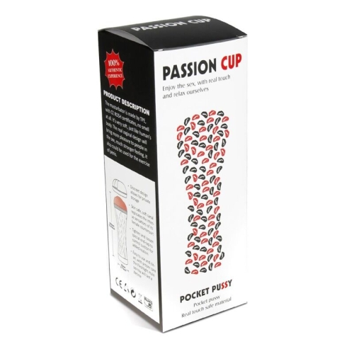 Мастурбатор Вагіна у колбі з вібрацією тілесний Men Powerup Passion Cup - Vagina - 9