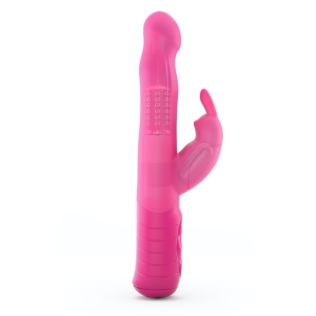 Вибратор кролик с отростком для клитора  и вращающейся головкой розовый Dorcel Baby Rabbit Magenta 2.0 