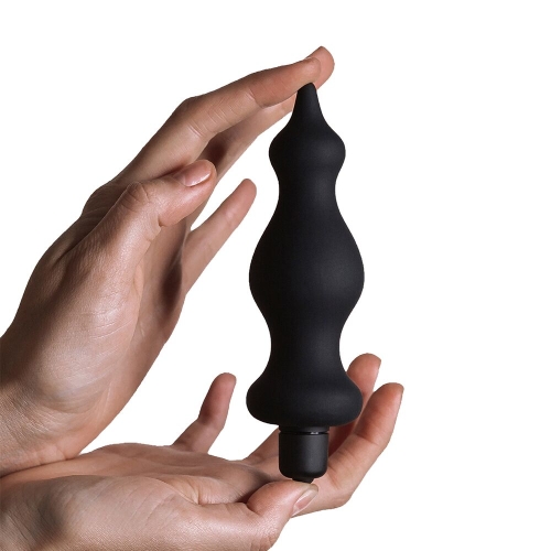 Анальная пробка с вибрацией Adrien Lastic Bullet Amuse Black - 4