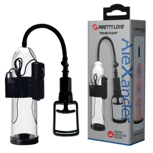 Вакуумная помпа с вибрацией для увеличения пениса Pretty Love Penis Pump AleXander BM-010066BPL
