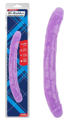 Двосторонній фалоімітатор фіолетовий CHISA 12.8 Inch Dildo - 1