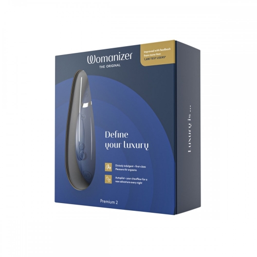 Безконтактний кліторальний стимулятор вакуумом Колір Чорниця Womanizer Premium 2 - 9