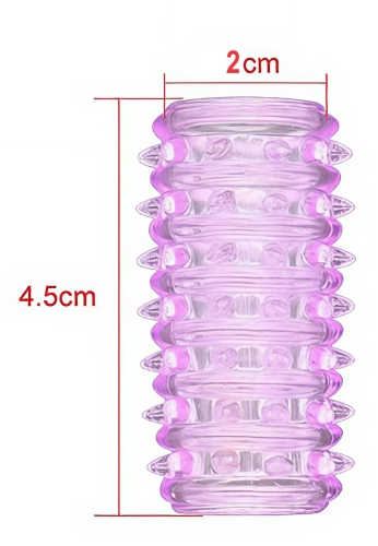 Стимулирующая насадка случайного цвета Meleon - Caterpillar Delay Sleeve (Assorted Colors) - 5