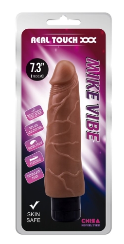 Вібромасажер реалістичний коричневий CHISA Mike Vibe - 3