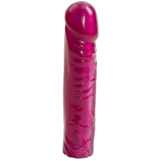 Фалоімітатор реалістичний з гелевим покриттям Doc Johnson Radiant Gems 8 Inch Dong Fuchsia