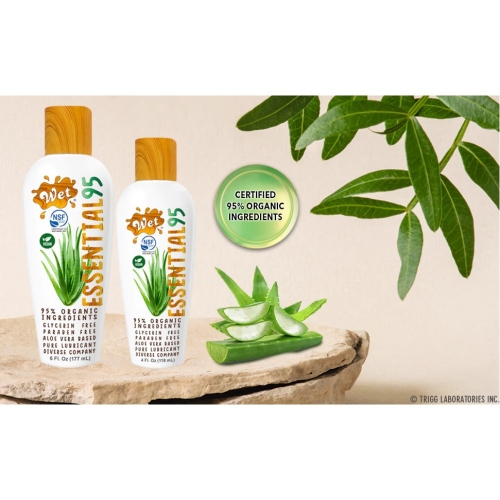 Оральный лубрикант на водной основе со вкусом экстракта алоэ Wet Essential 95 30 мл - 7