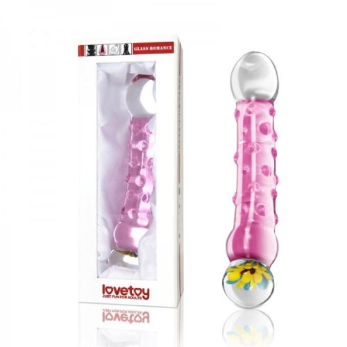 Стеклянный фаллоимитатор Lovetoy синый - 2