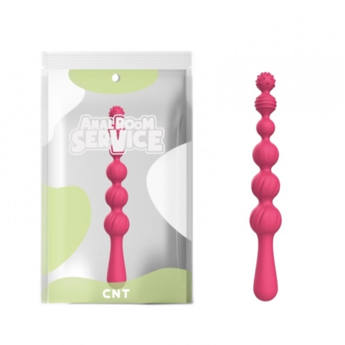 Анальные шарики силиконовые розового цвета Cnt Throne Anal Bead - 1