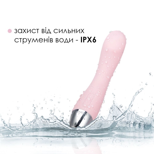 Вібратор силіконовий для точки G рожевий Svakom Amy Pale - 5