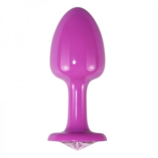 Розовая гладкая анальная пробка Lovetoy Rosebud Pink