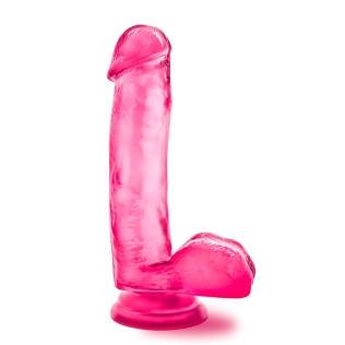 Реалистичный фаллоимитатор с мошонкой розовый B YOURS SWEET N HARD