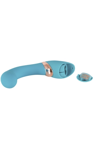 Вибратор для точки со стимуляцией клитора G бирюзовый Jülie Lovetoys - 7