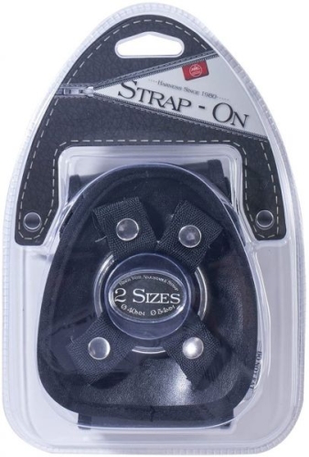 Трусики з кільцями для страпона чорні STRAP ON HARNESS - 2