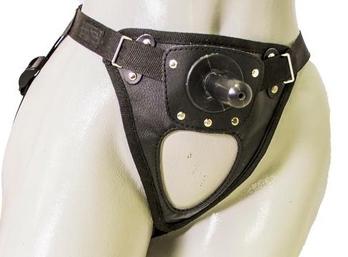 Трусики для страпона HARNESS шкірозамінник EGZO STR02 - 1