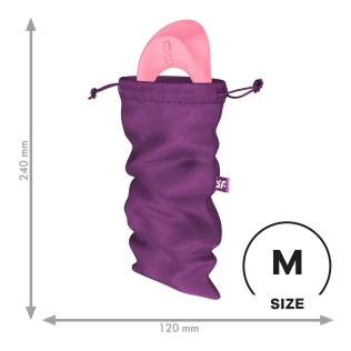Мішечок для зберігання іграшок фіолетового кольору Satisfyer Treasure Bag розмір M