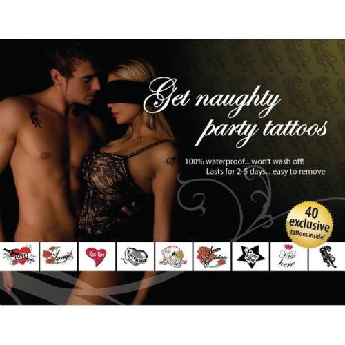 Тимчасове тату Tattoo Set-Get Naughty Party - 1
