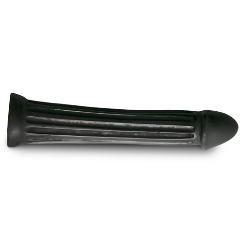 Величезний фалоімітатор із реалістичним наконечником чорний All Black XXL - 2