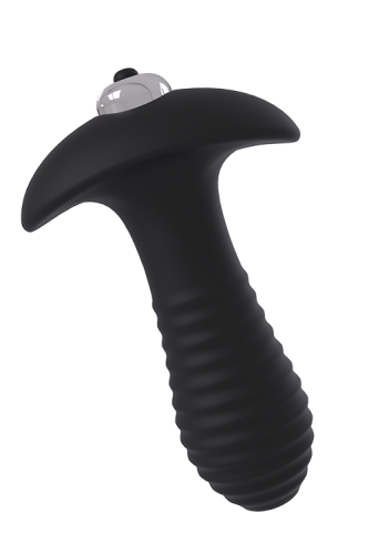 Анальна вібропробка чорна Dream Toys Spiral Plug - 3