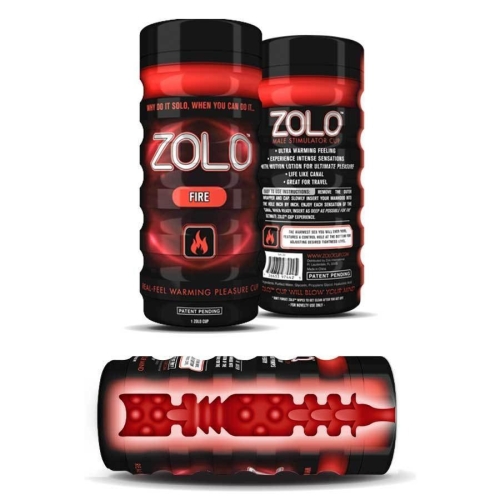 Мастурбатор для мужчин прозрачного цвета Zolo Fire Cup - 1