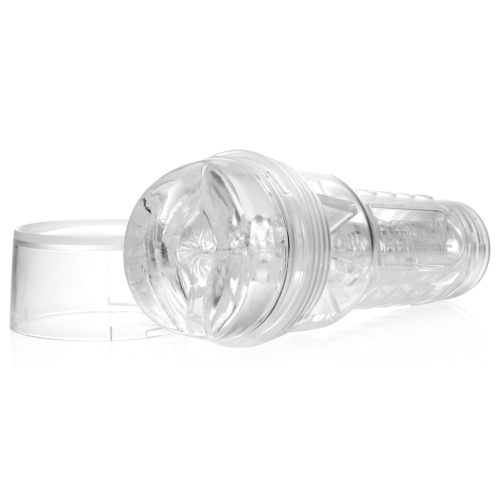 Мастурбатор у колбі анус із кібершкіри прозорого кольору Fleshlight Ice Butt Crystal - 2