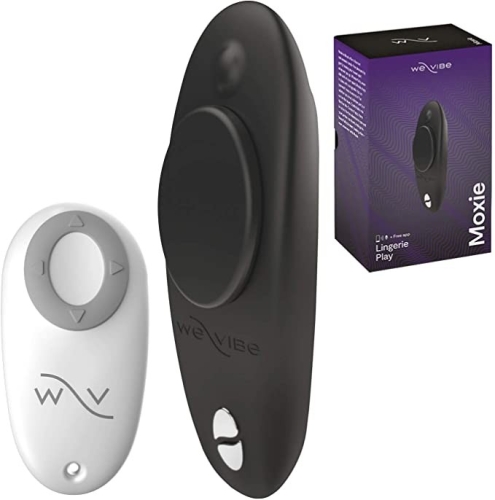 Кліторальний вібратор під трусики чорний We-vibe Moxie satin - 1