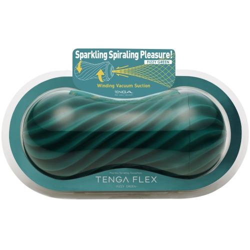 Мастурбатор зеленого цвета Tenga Flex Fixxy - 3