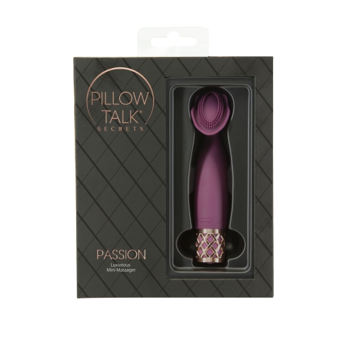 Клиторальный вибратор бордовый Pillow Talk Secrets Passion 3 стимулирующие зоны - 6