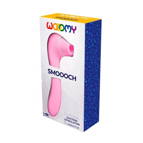 Вибратор с клиторальной вакуумной стимуляцией розового цвета Wooomy Smoooch Black Clitoral Suction &amp;amp; Vibration - 4