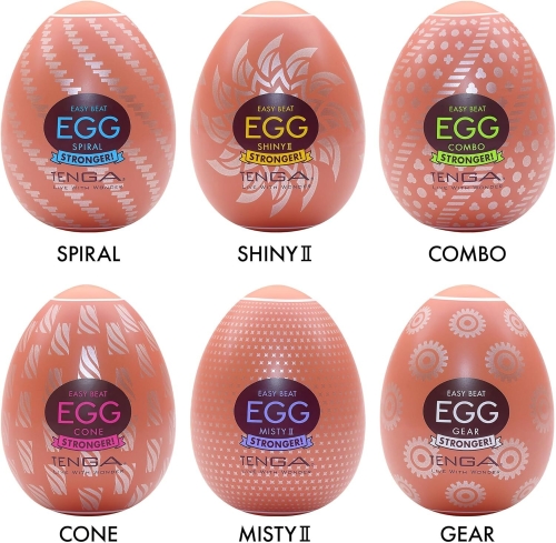 Набір мастурбаторів яєць білого кольору Tenga Egg Hard Boilded II Pack - 2