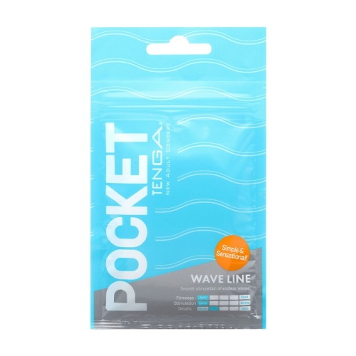 Мастурбатор яйце для чоловіків TENGA Тенга Pocket Wave Line - 1
