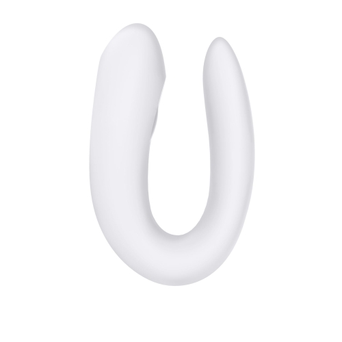 Вибратор для пар с управлением через смартфон белый Satisfyer Double Joy - 2