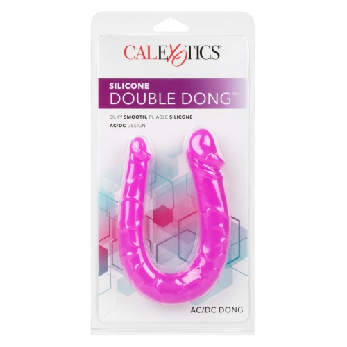 Двухсторонний фаллоимитатор реалистичный розового цвета California Exotic Novelties - 2