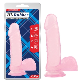 Фалоімітатор на присоску реалістичний рожевий CHISA 7.7 Inch Dildo Pink