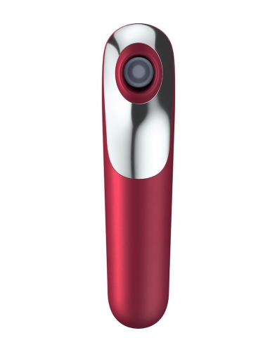 Смарт вибратор и вакуумный стимулятор для клитора 2 в 1 Satisfyer Dual Love бордовый - 4